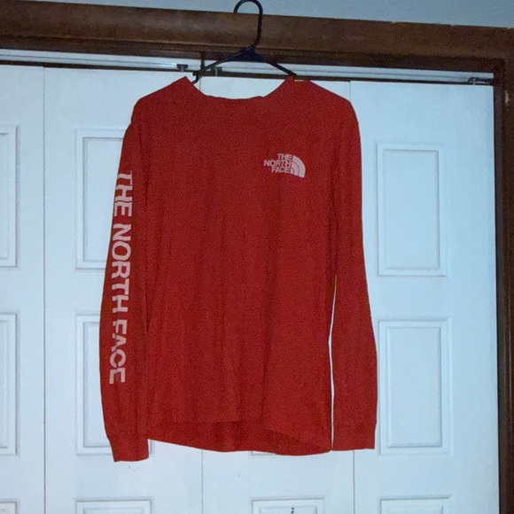 The North Face Other - The North Face Red Long Sleeve Logo Shirt (as-is)